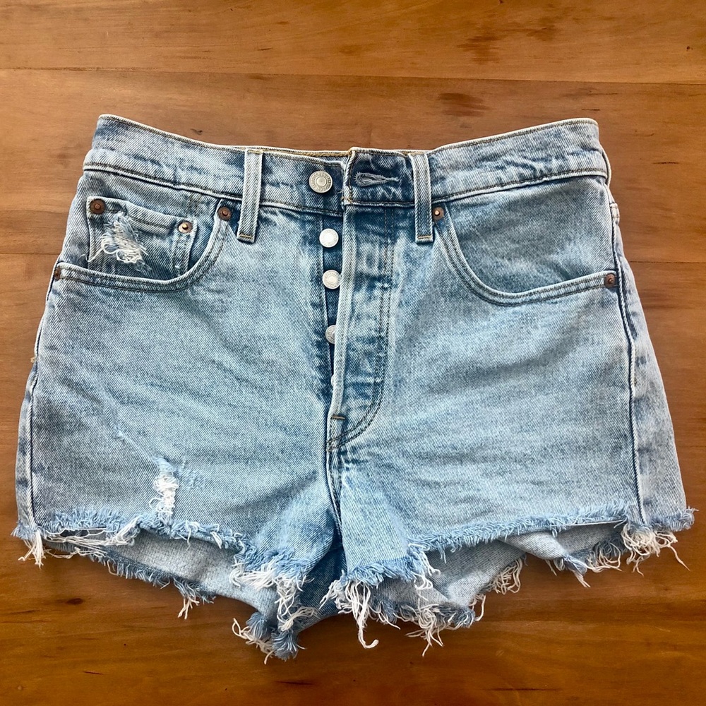 Levi’s 501 Original Distressed Denim Shorts